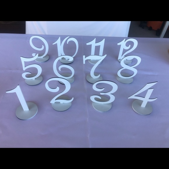 Wedding Table Numbers - Picture 1 of 6